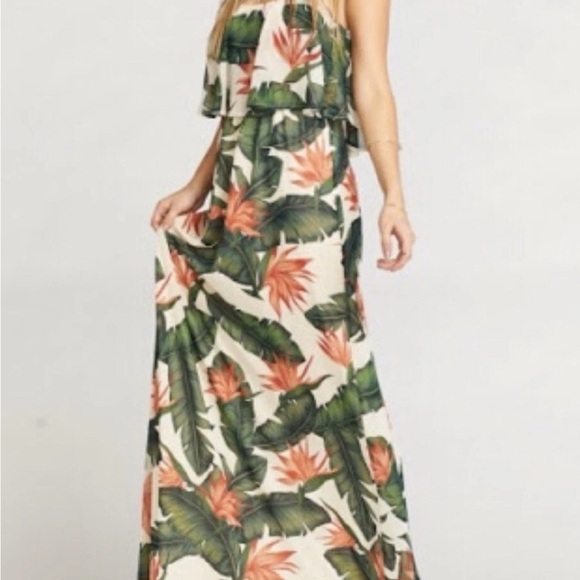 Show Me Your MuMu Tropical Floral Maxi Dress XS - Picture 3 of 8